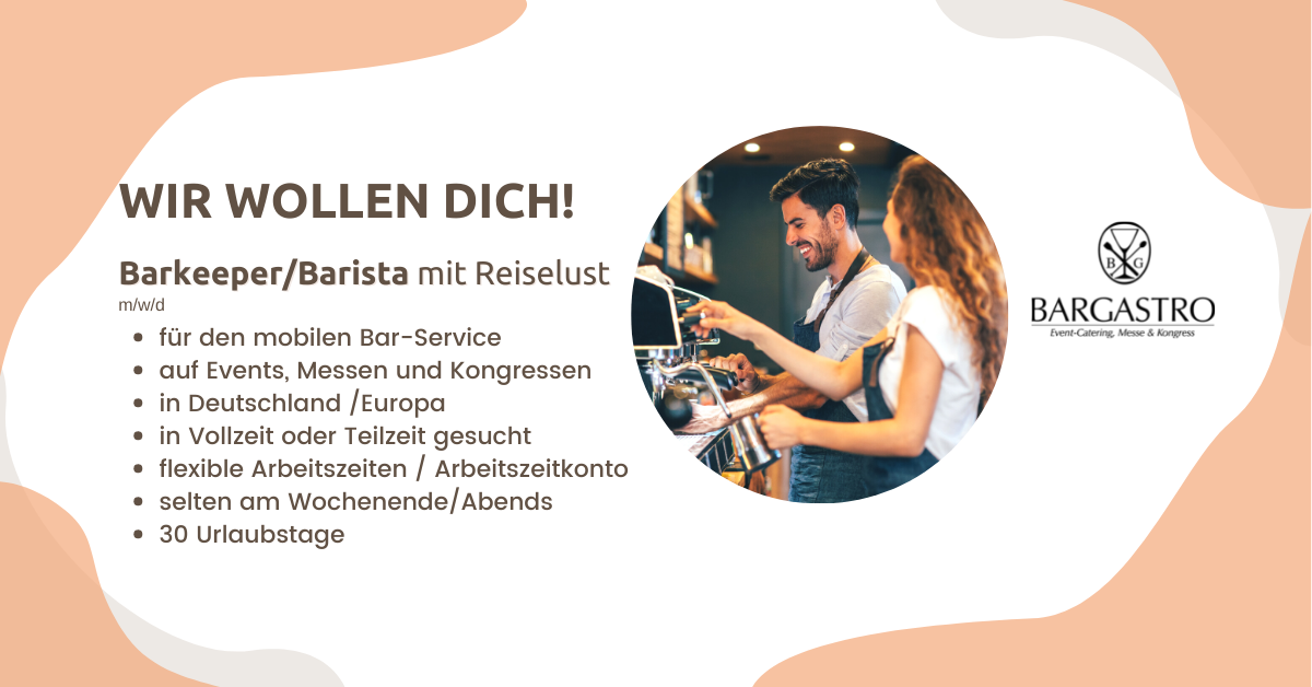 Barkeeperjob Hannover, Baristajob Hannover, Hotel Job Hannover, Restaurant Job Hannover, Gastrojobs, Studentenjob Hannover, Minijob Hannover