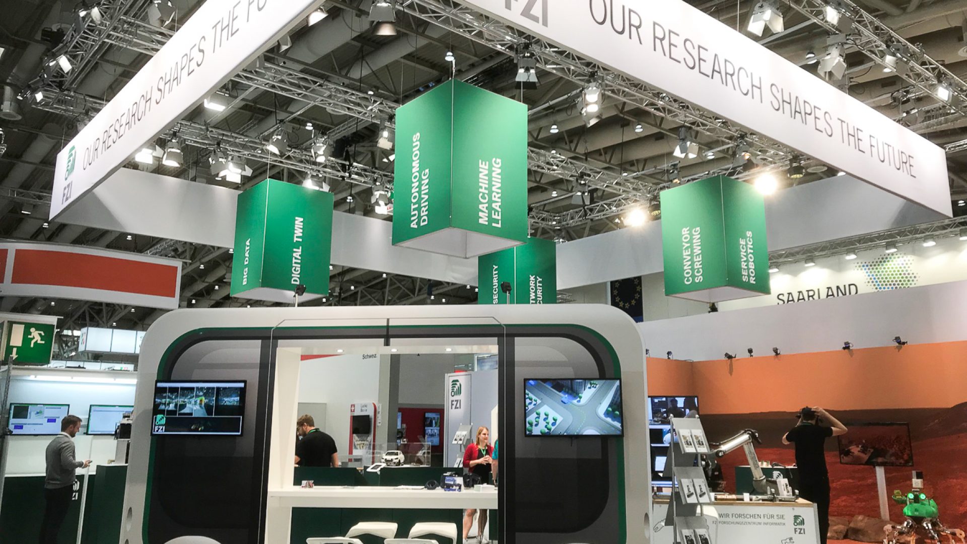 messestand Idee Hannover Messe mobile bar mieten