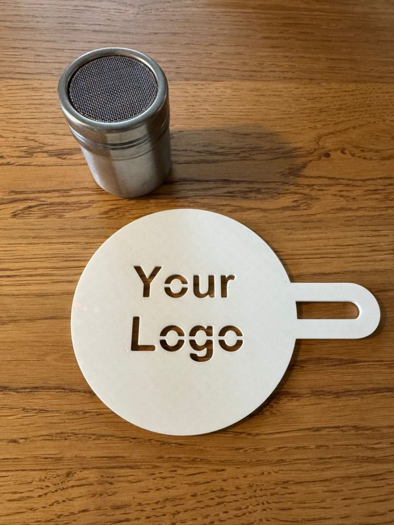 Personalisierte Kaffee-Schablonen kaffeebar mobil mieten messestand