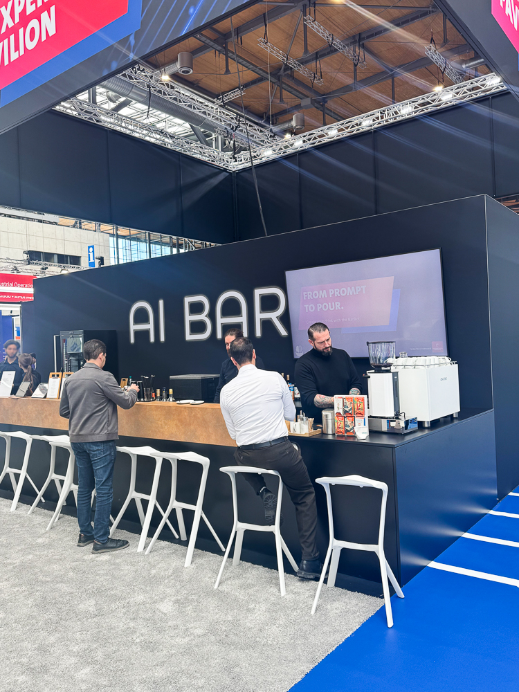 Mobile barista buchen in hannover für die hannover messe
