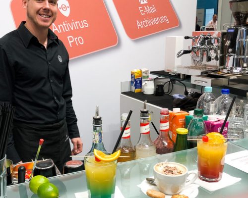 cocktailbar für messestand