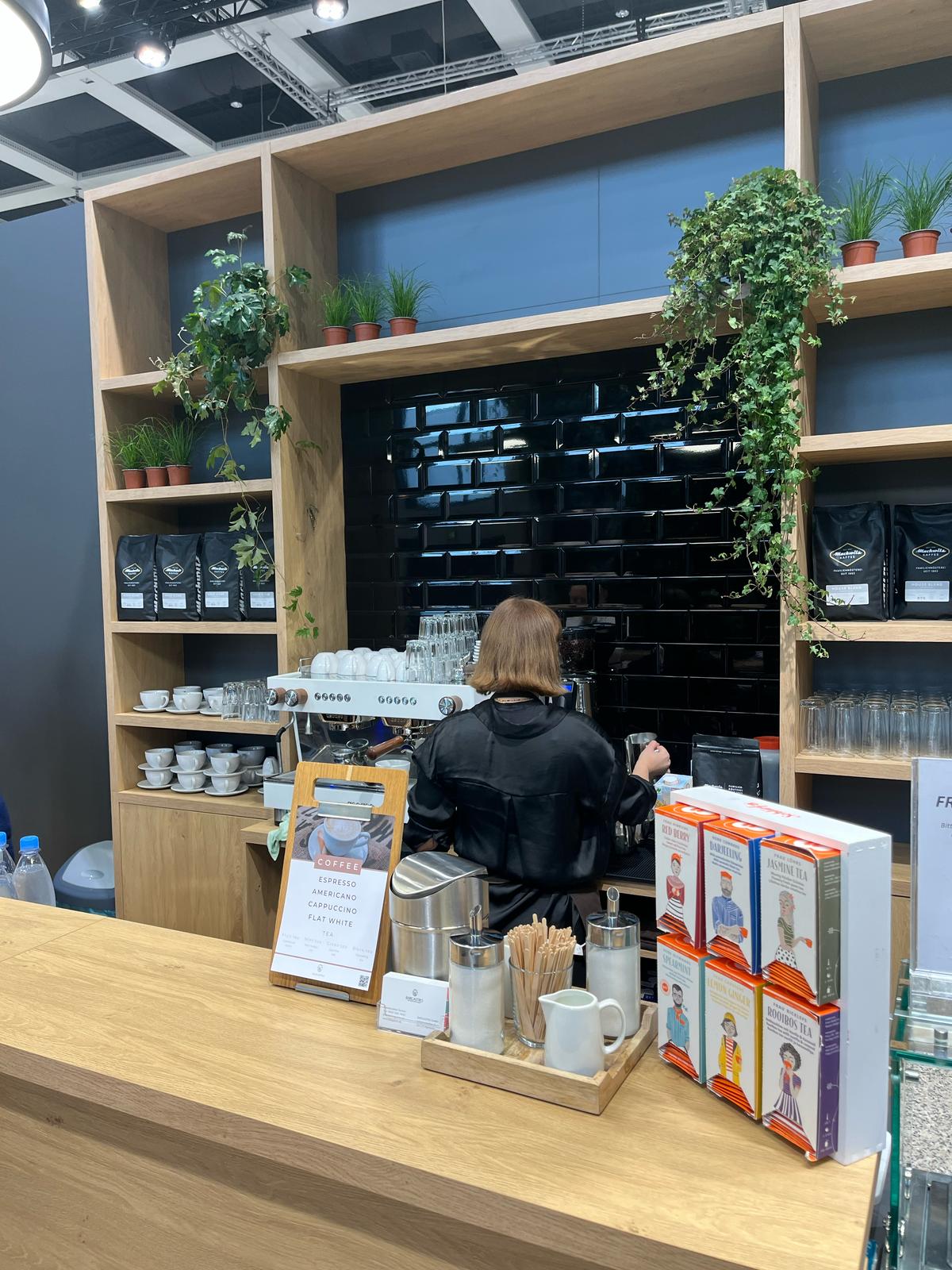 mobiler barista mobile kaffeebar für die dmea messe