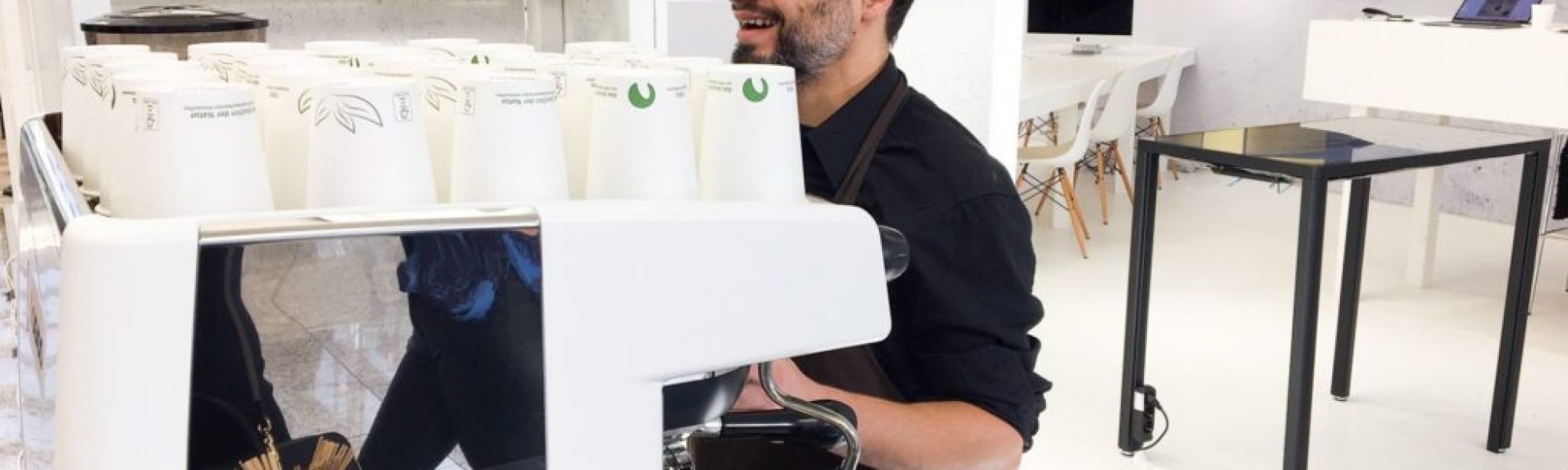 Mobiler Kaffeeservice auf der IMM Cologne Messe 2020