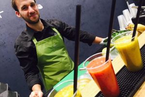 mobile-smoothiebar-learntec-messe-karlsruhe-2 mobile smoothiebar mieten für event und messestand