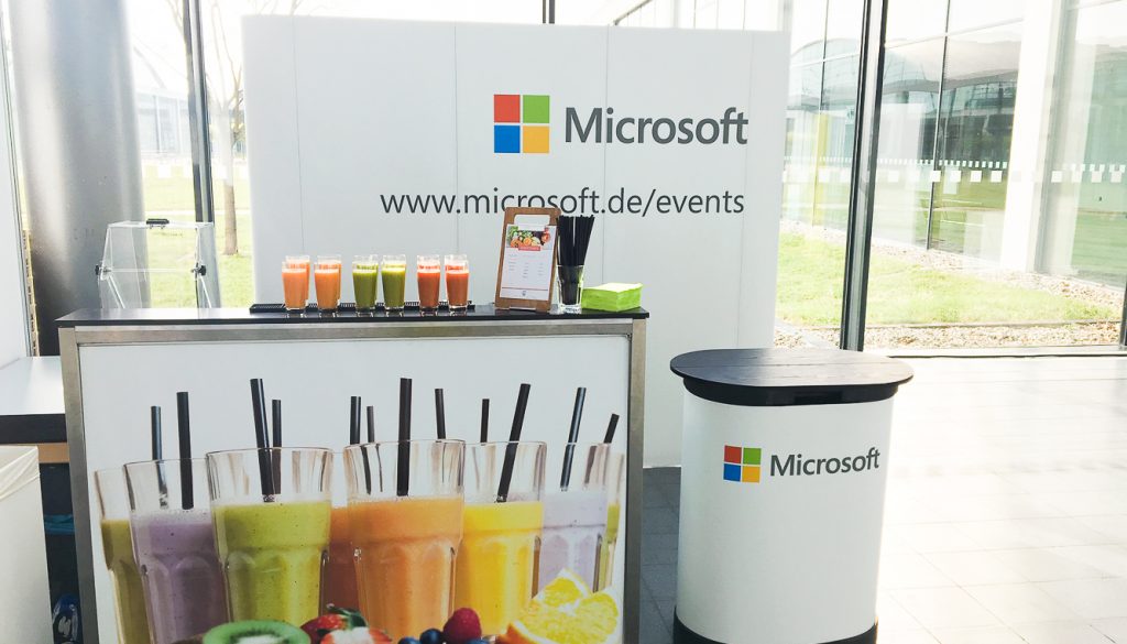 mobile bar mieten für Messestand