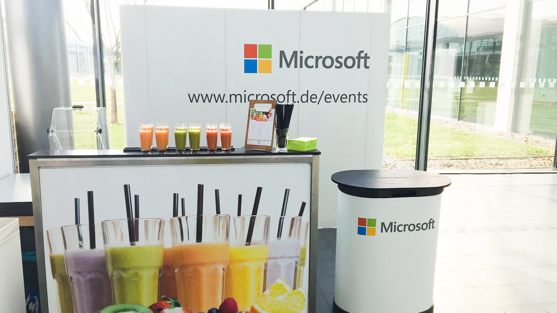 mobile bar mieten für Messestand