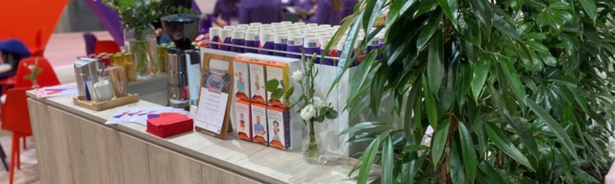 mobile Kaffee bar für Messestand