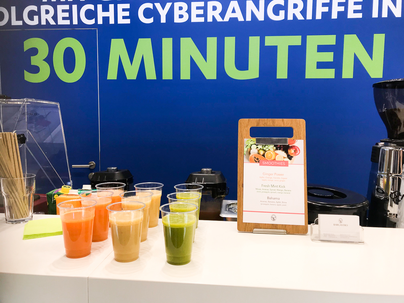 mobile smoothiebar am it-sa messestand