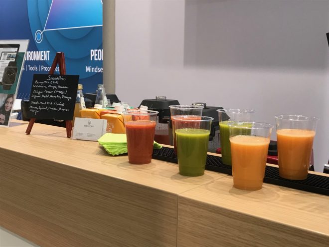 bunte Smoothies Messe Karlsruhe